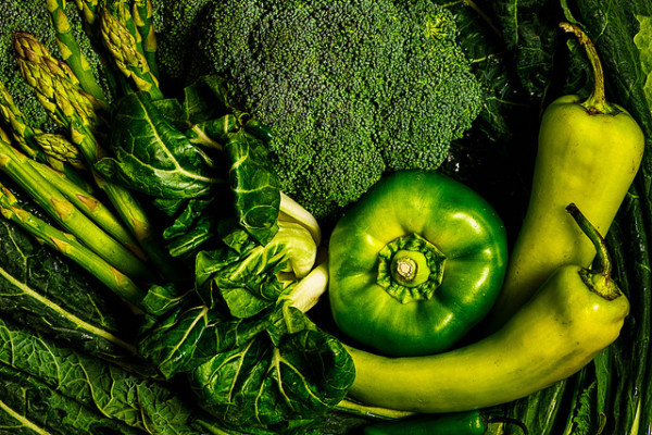 greens and vegetables
